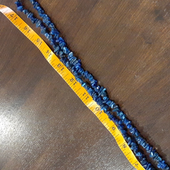 Lapis Lazuli Chip Necklace - Picture 3 of 5